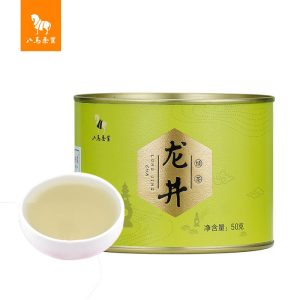 八马茶业 2022新茶 龙井绿茶 杭州原产春茶 茶叶圆罐装50g