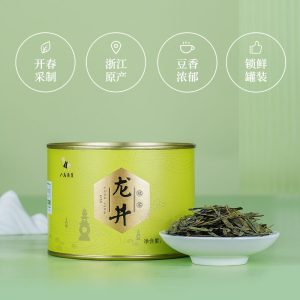 product-grid-gallery-item 八马茶业 2022新茶 龙井绿茶 杭州原产春茶 茶叶圆罐装50g